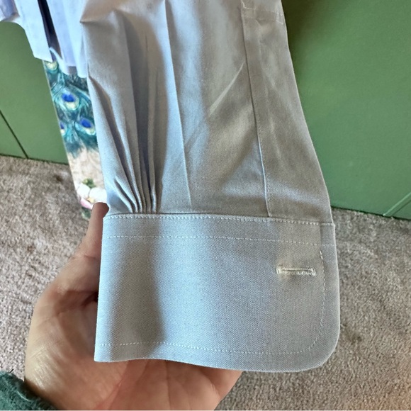 🖇️ Brooks Brothers 15-32 Milano Fit Light Blue Button Down Dress Shirt - Picture 3 of 5